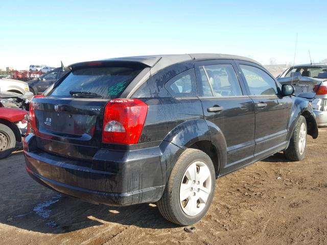 1B3HB48B07D260199 - 2007 DODGE CALIBER SX BLACK photo 4