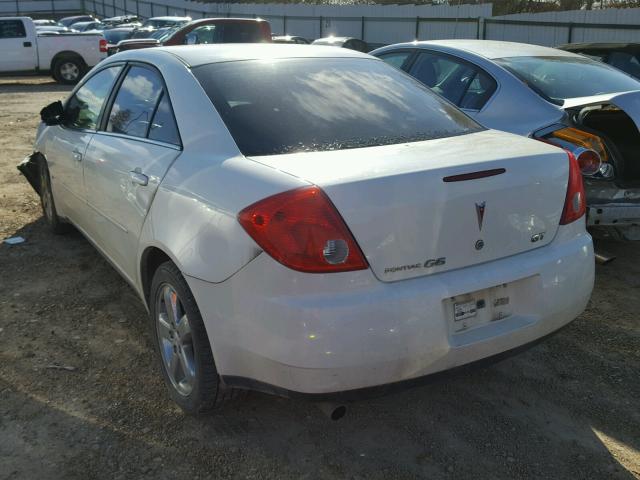 1G2ZH57NX84166758 - 2008 PONTIAC G6 GT WHITE photo 3