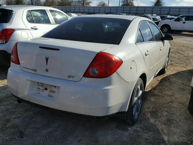 1G2ZH57NX84166758 - 2008 PONTIAC G6 GT WHITE photo 4