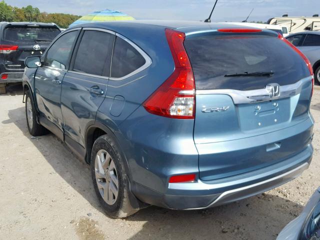 2HKRM3H57FH540860 - 2015 HONDA CR-V EX BLUE photo 3