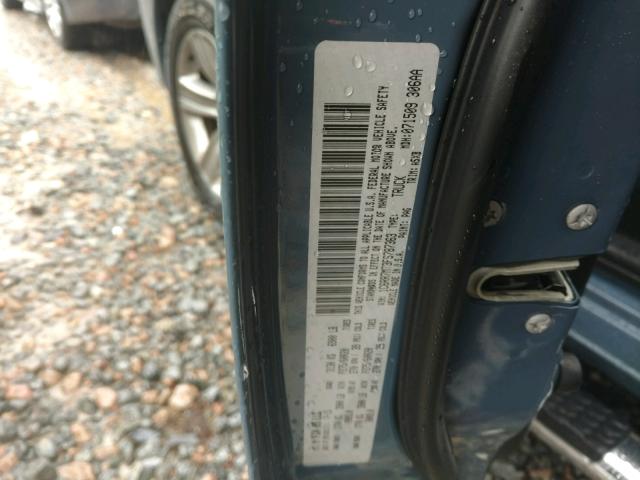 1C6RR7MT3FS787363 - 2015 RAM 1500 SPORT BLUE photo 10