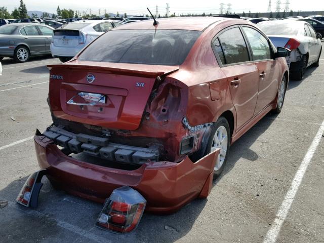 3N1AB6AP1BL640286 - 2011 NISSAN SENTRA 2.0 RED photo 4