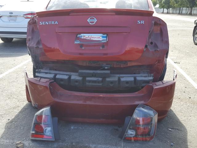 3N1AB6AP1BL640286 - 2011 NISSAN SENTRA 2.0 RED photo 9