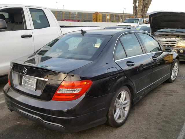 WDDGF4HBXEG255463 - 2014 MERCEDES-BENZ C 250 BLACK photo 4