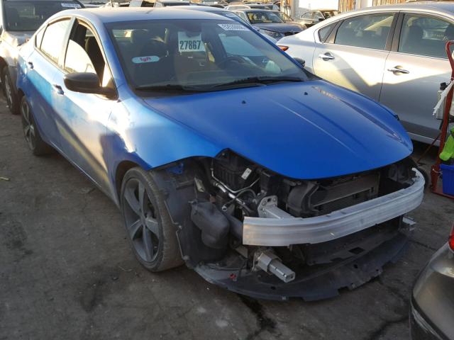 1C3CDFBB0FD242652 - 2015 DODGE DART SXT BLUE photo 1