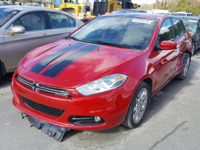 1C3CDFFA1GD818090 - 2016 DODGE DART SXT S RED photo 2