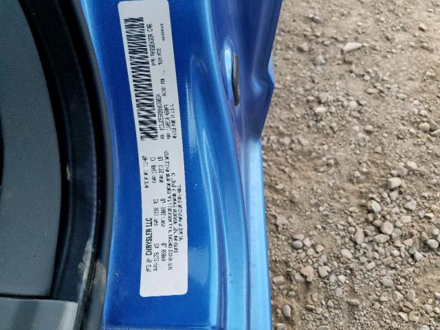 1C3LC55R38N176634 - 2008 CHRYSLER SEBRING TO BLUE photo 10