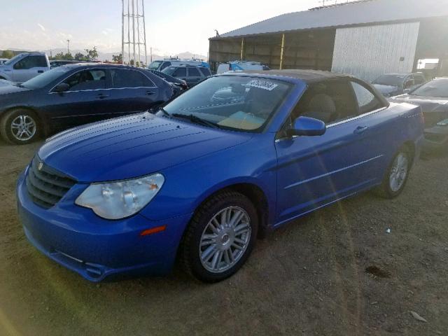 1C3LC55R38N176634 - 2008 CHRYSLER SEBRING TO BLUE photo 2