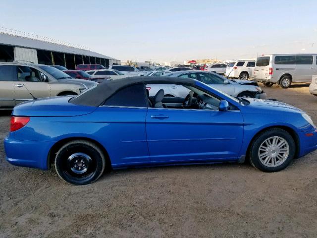 1C3LC55R38N176634 - 2008 CHRYSLER SEBRING TO BLUE photo 9