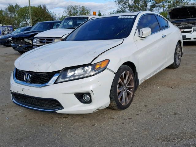 1HGCT2B82DA011134 - 2013 HONDA ACCORD EXL WHITE photo 2