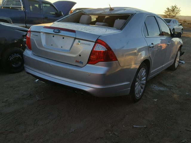 3FADP0L37BR306057 - 2011 FORD FUSION HYB SILVER photo 4