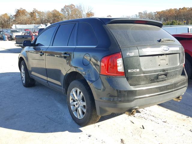 2FMDK4KC4DBB95644 - 2013 FORD EDGE LIMIT BLACK photo 3