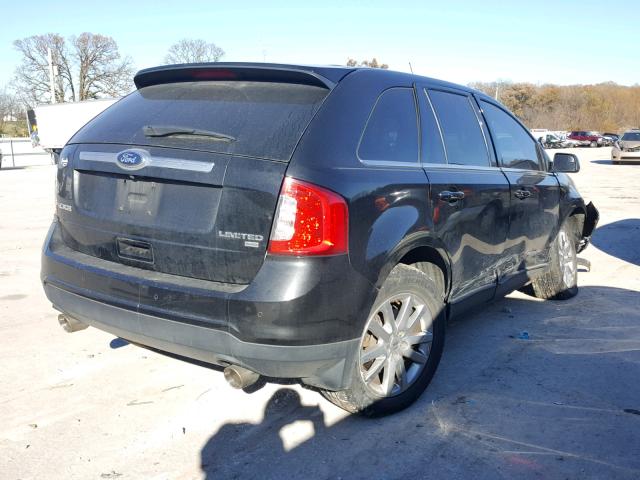 2FMDK4KC4DBB95644 - 2013 FORD EDGE LIMIT BLACK photo 4