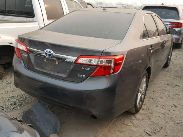 4T1BD1FK6DU072360 - 2013 TOYOTA CAMRY HYBR GRAY photo 4