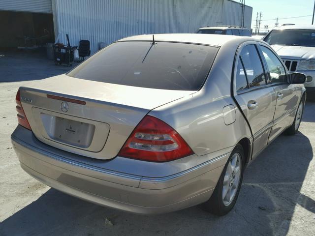 WDBRF61J13A396288 - 2003 MERCEDES-BENZ C 240 GOLD photo 4