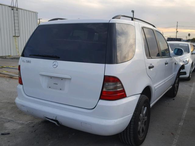 4JGAB54E5XA104226 - 1999 MERCEDES-BENZ ML 320 WHITE photo 4