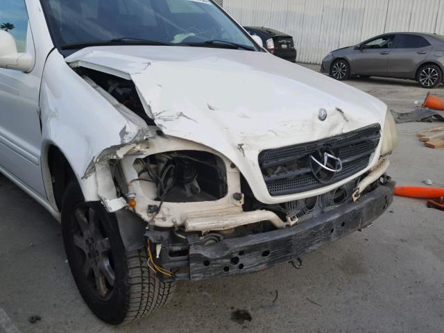 4JGAB54E5XA104226 - 1999 MERCEDES-BENZ ML 320 WHITE photo 9