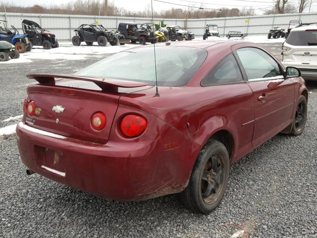 1G1AL15F477313786 - 2007 CHEVROLET COBALT LT MAROON photo 4