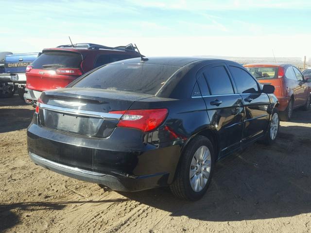 1C3CCBAB5DN568788 - 2013 CHRYSLER 200 LX BLACK photo 4