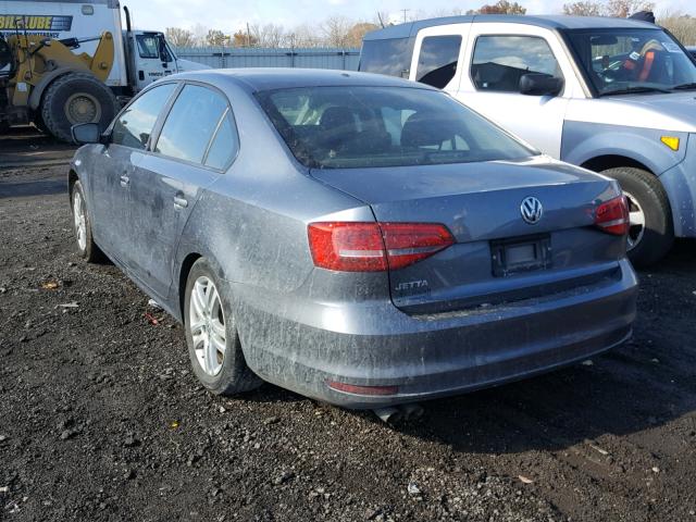 3VW2K7AJ4FM210798 - 2015 VOLKSWAGEN JETTA BASE 灰色 照片 3