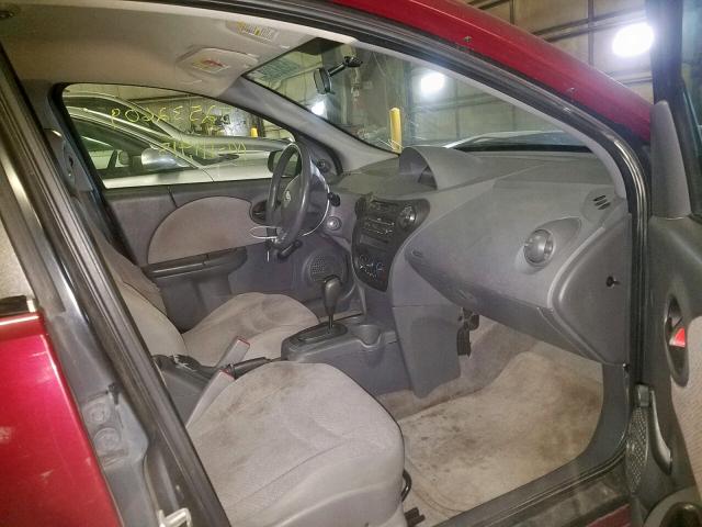 1G8AG52F95Z147347 - 2005 SATURN ION LEVEL RED photo 5