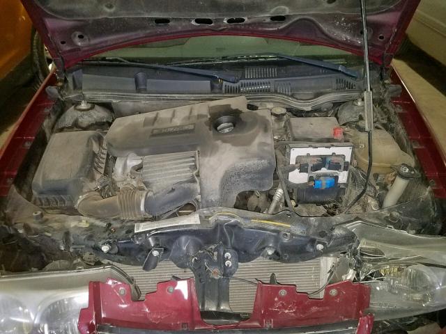 1G8AG52F95Z147347 - 2005 SATURN ION LEVEL RED photo 7