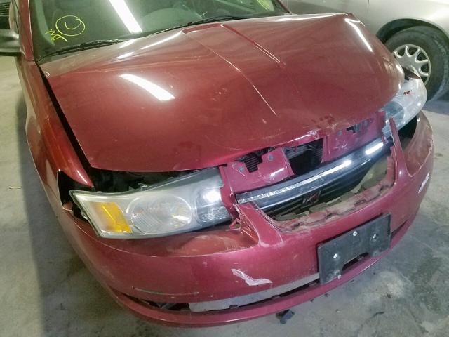 1G8AG52F95Z147347 - 2005 SATURN ION LEVEL RED photo 9