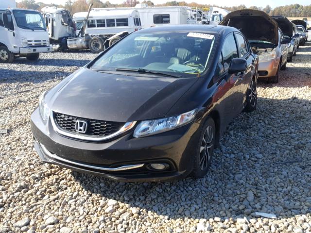 2HGFB2F94DH524261 - 2013 HONDA CIVIC EXL BLACK photo 2