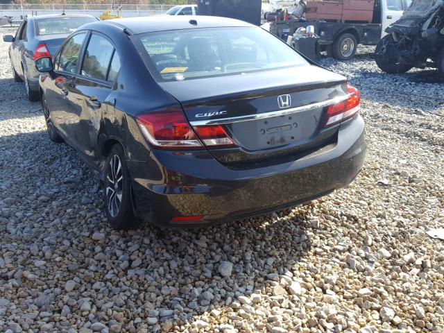 2HGFB2F94DH524261 - 2013 HONDA CIVIC EXL BLACK photo 3