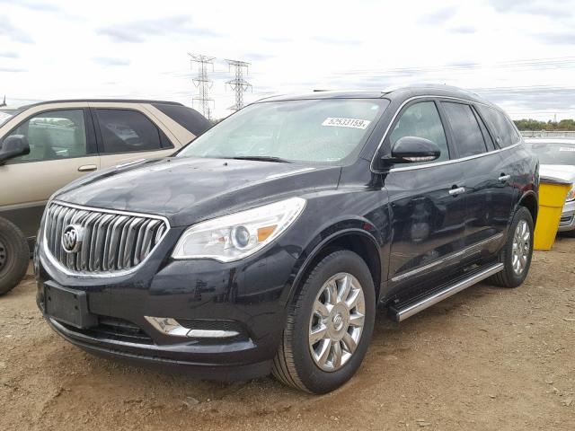 5GAKVDKD0DJ253001 - 2013 BUICK ENCLAVE BLACK photo 2