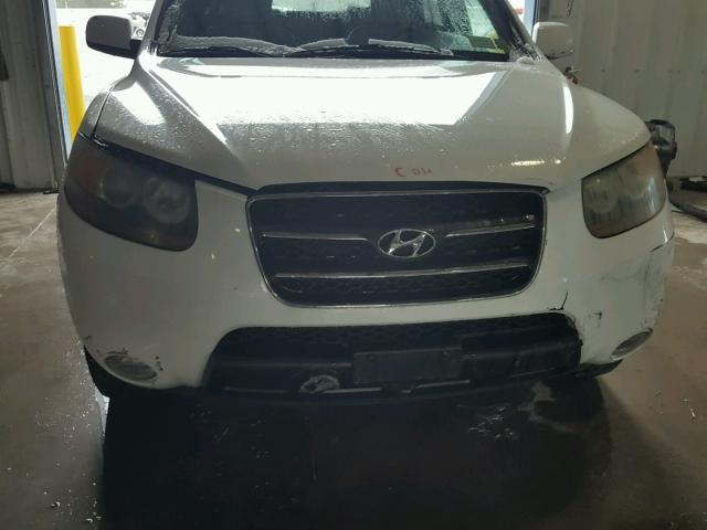 5NMSH73E67H062367 - 2007 HYUNDAI SANTA FE S WHITE photo 9