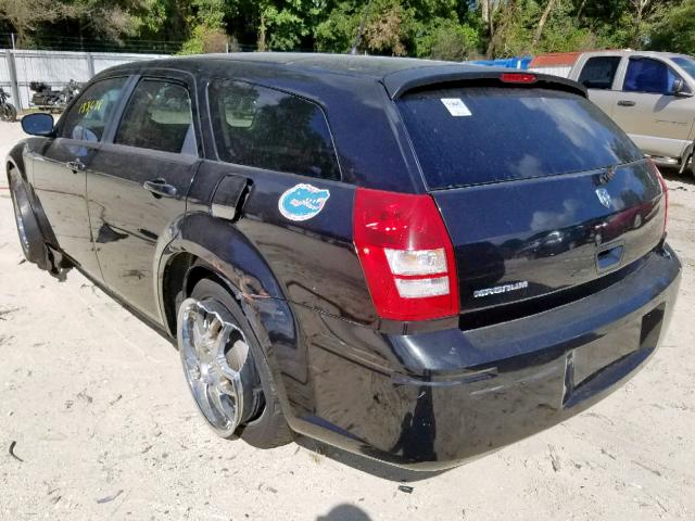 2D4FV47T78H168019 - 2008 DODGE MAGNUM BLACK photo 3