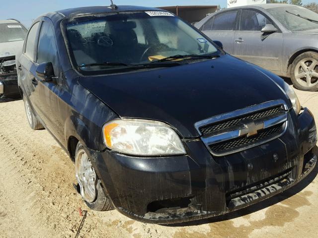 KL1TD5DE9BB187032 - 2011 CHEVROLET AVEO LS BLACK photo 1