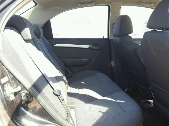 KL1TD5DE9BB187032 - 2011 CHEVROLET AVEO LS BLACK photo 6