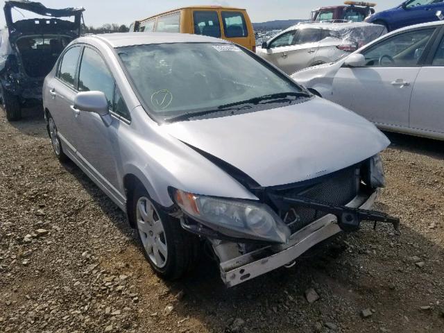 1HGFA16528L034422 - 2008 HONDA CIVIC LX SILVER photo 1