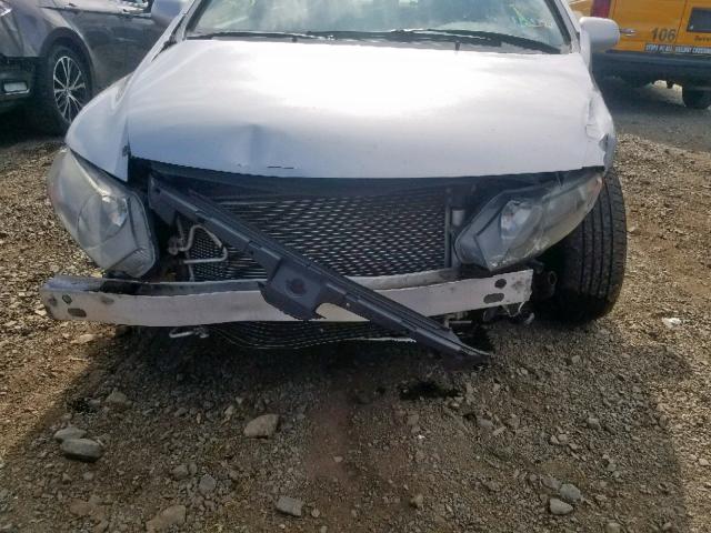 1HGFA16528L034422 - 2008 HONDA CIVIC LX SILVER photo 9