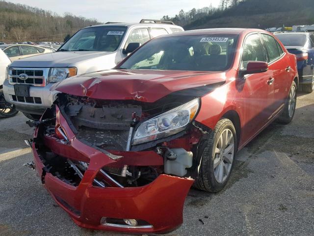 1G11H5SA2DF175930 - 2013 CHEVROLET MALIBU LTZ RED photo 2