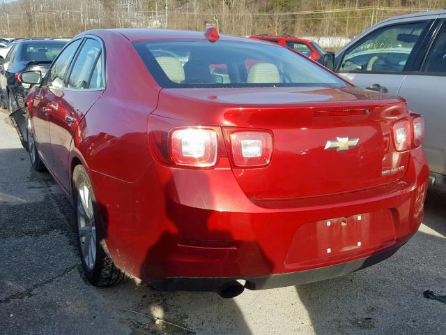 1G11H5SA2DF175930 - 2013 CHEVROLET MALIBU LTZ RED photo 3