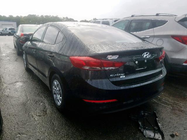 5NPD74LF3JH216112 - 2018 HYUNDAI ELANTRA SE BLACK photo 3