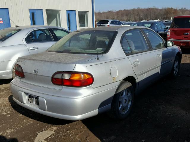 1G1ND52J72M513568 - 2002 CHEVROLET MALIBU SILVER photo 4