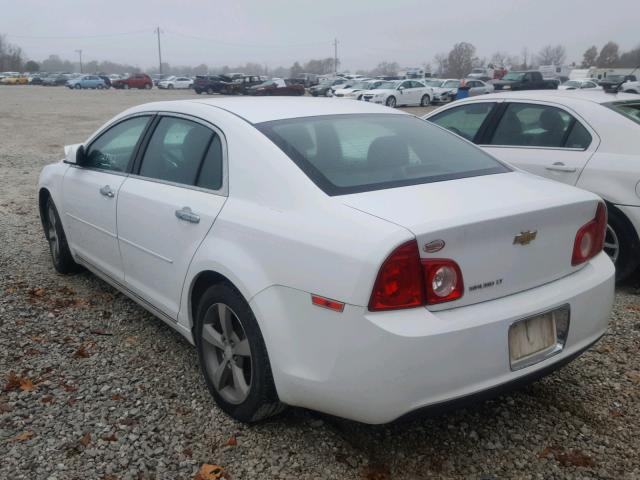 1G1ZC5EUXCF311842 - 2012 CHEVROLET MALIBU 1LT WHITE photo 3