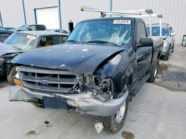 1FTYR10V4YPA13363 - 2000 FORD RANGER BLACK photo 2