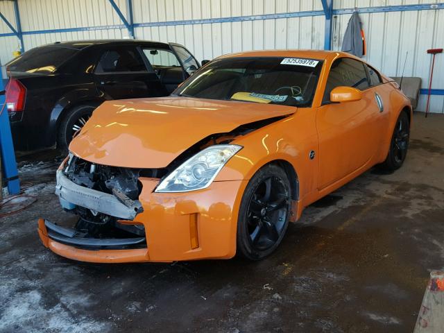 JN1BZ34D47M504196 - 2007 NISSAN 350Z COUPE ORANGE photo 2