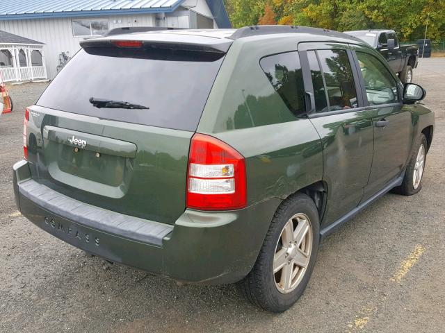 1J8FT47W47D145637 - 2007 JEEP COMPASS GREEN photo 4