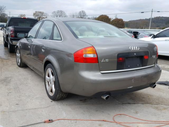 WAULD64B53N044936 - 2003 AUDI A6 2.7T QU BROWN photo 3