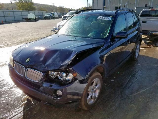 WBXPC93457WF01262 - 2007 BMW X3 3.0SI BLUE photo 2