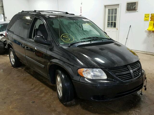 1D4GP45R06B573828 - 2006 DODGE CARAVAN SX BLACK photo 1