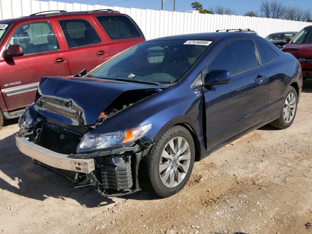 2HGFG1B97AH506382 - 2010 HONDA CIVIC EXL BLUE photo 2