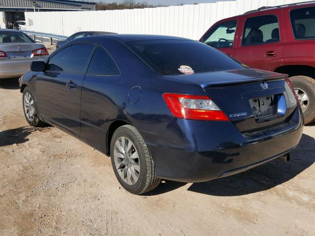 2HGFG1B97AH506382 - 2010 HONDA CIVIC EXL BLUE photo 3