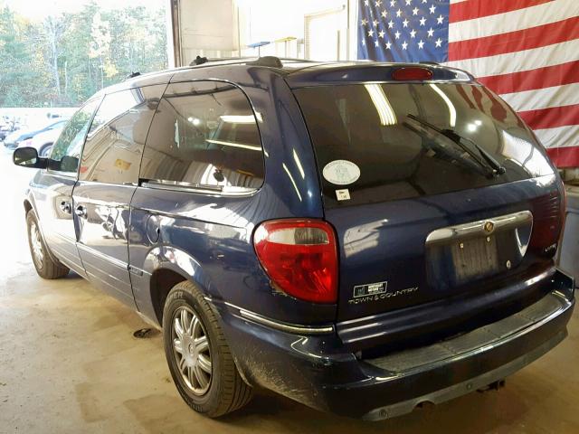 2A8GP64LX6R740213 - 2006 CHRYSLER TOWN & COU BLUE photo 3